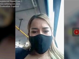 Adolescent في ل حافلة مقاطع لها الثدي risky, حر قذر فيديو 76