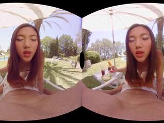 Virtual Reality amazing blowjob by randy Asian mistress in POV